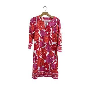 Coolibar UPF 50+ Floral Dress UV‎ Protection Travel Resort Cover Up XS